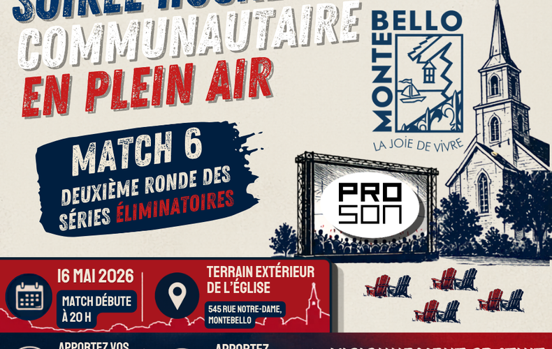 🏒 SOIRÉE HOCKEY COMMUNAUTAIRE EN PLEIN AIR! 🔥