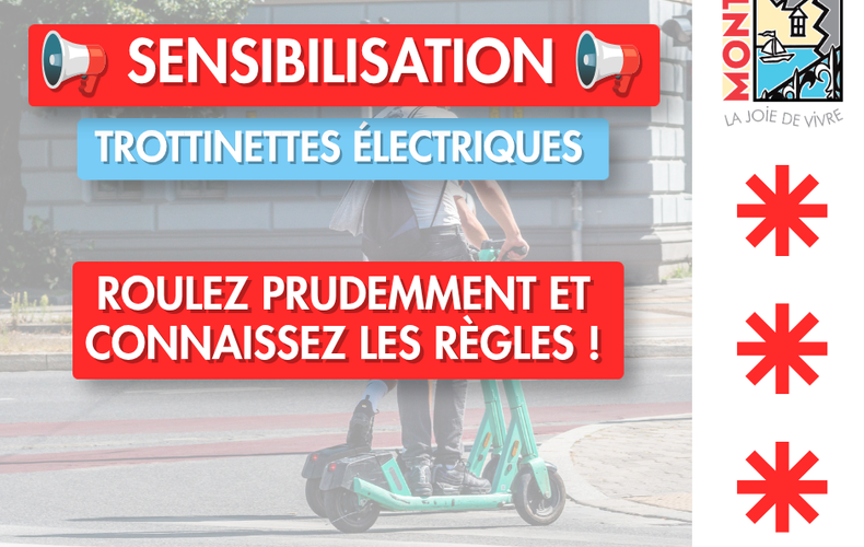 📢 SENSIBILISATION - TROTTINETTES ÉLECTRIQUES