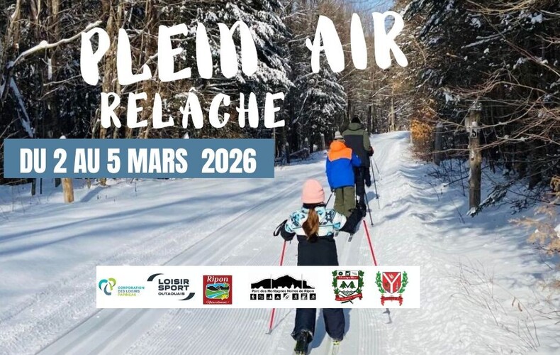 Camp de plein air pour la semaine de relâche