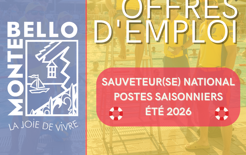 🚨 La Municipalité de Montebello recrute !