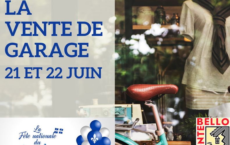 Grande vente de garage - 21 et 22 juin 2025